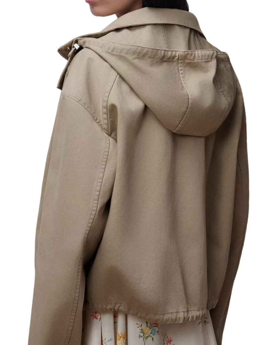 Christian Dior Cropped Boxy High-Collar Coat