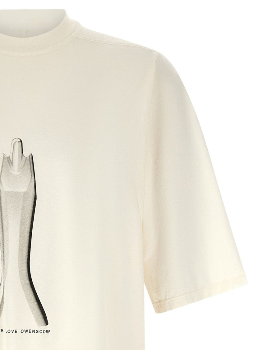 Drkshdw Graphic Print Crew Neck T-Shirt With Side-Tie Detail