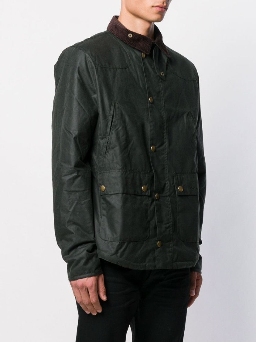Barbour Reelin Waxed Long-Sleeve Jacket