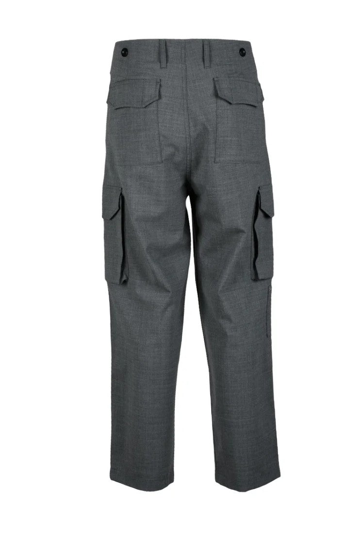Department 5 Wool Blend Stretch Trousers - Grey