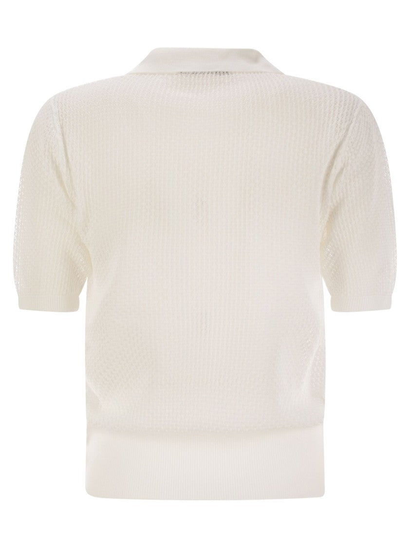 Fabiana Filippi Polo Shirt With Diamond Thread