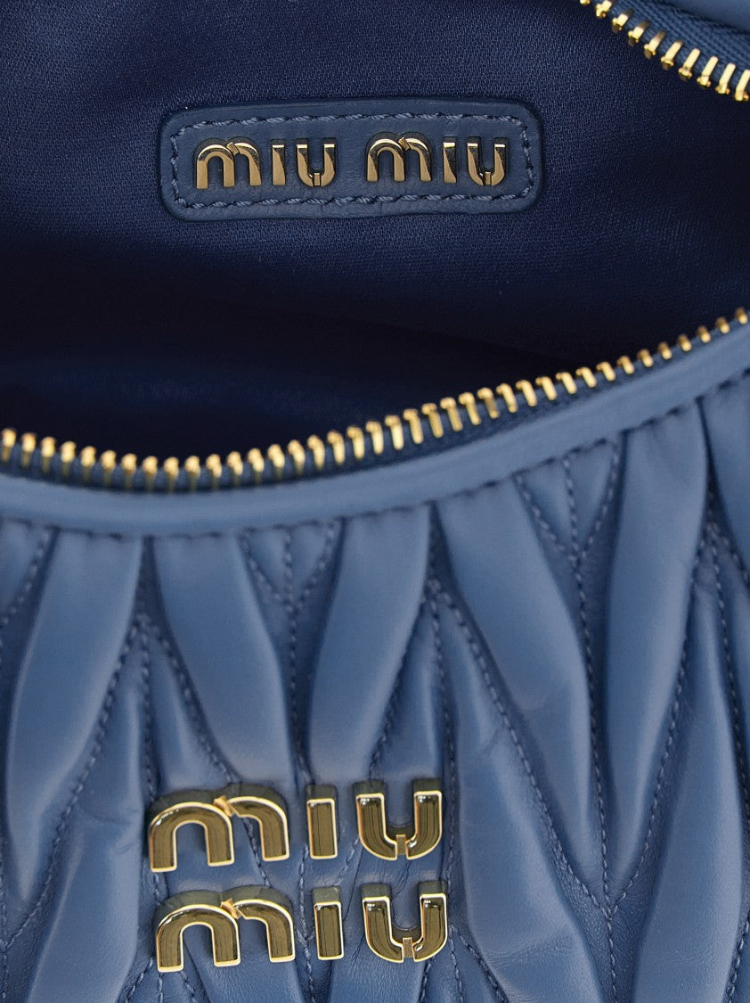 Miu Miu 'Wander' Matelassé Nappa Leather Handbag