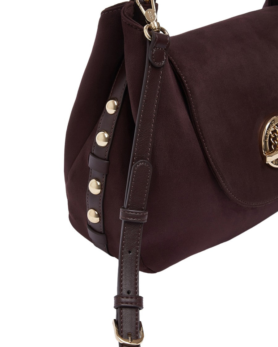 Liu Jo Aubergine Medium Microfiber Handbag