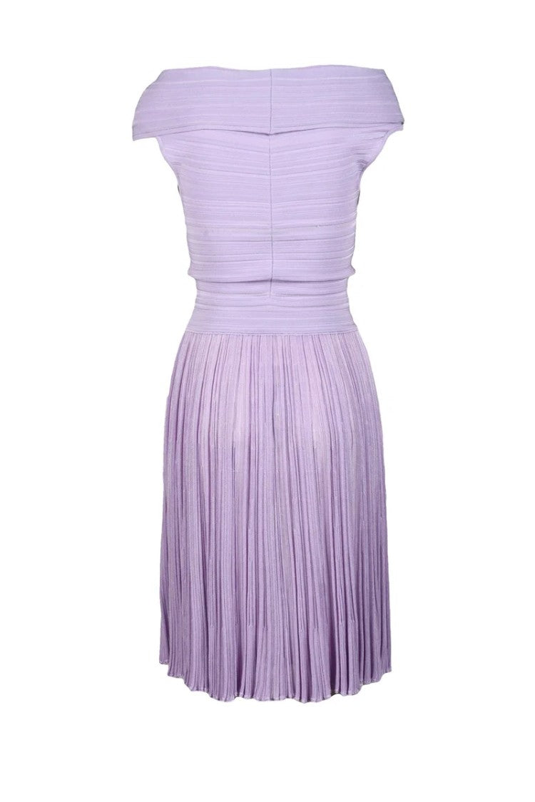 Antonino Valenti Knit Dress Viscose Elastane - Purple