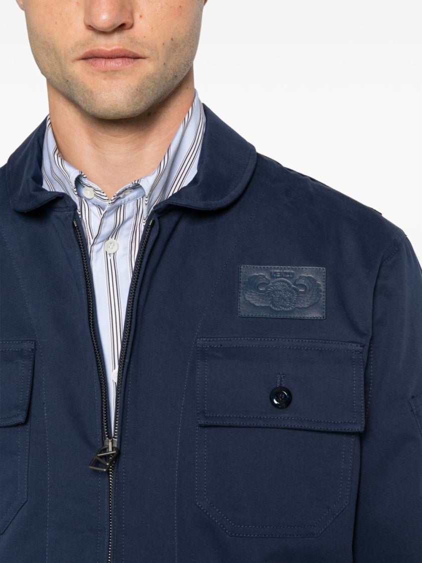 Kenzo Boxy Structured Jacket With Buttoned Flap Pockets