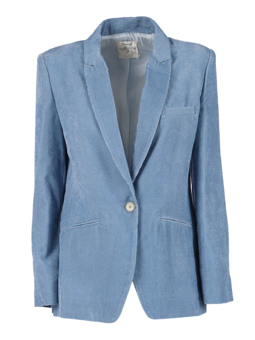Forte Forte Essential Fluid Velvet Jacket With A Chic Two-Thousand-Line Design