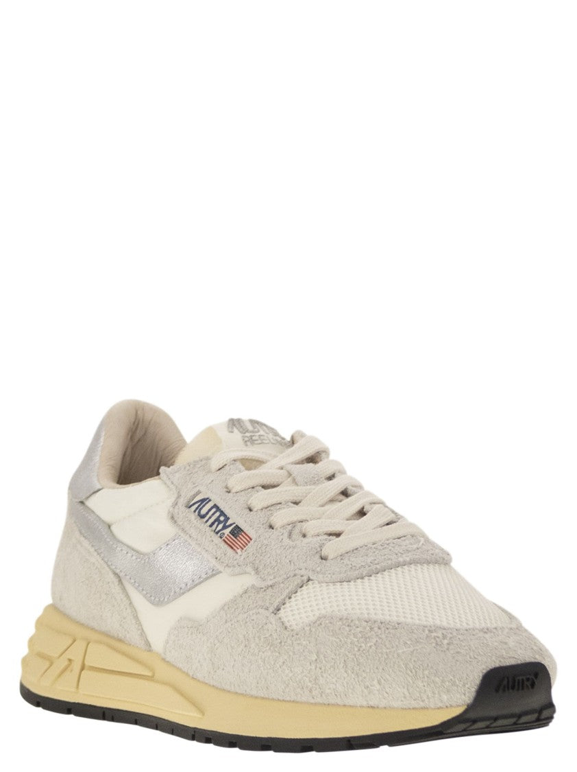 Autry Reelwind - Suede And Technical Textile Trainer
