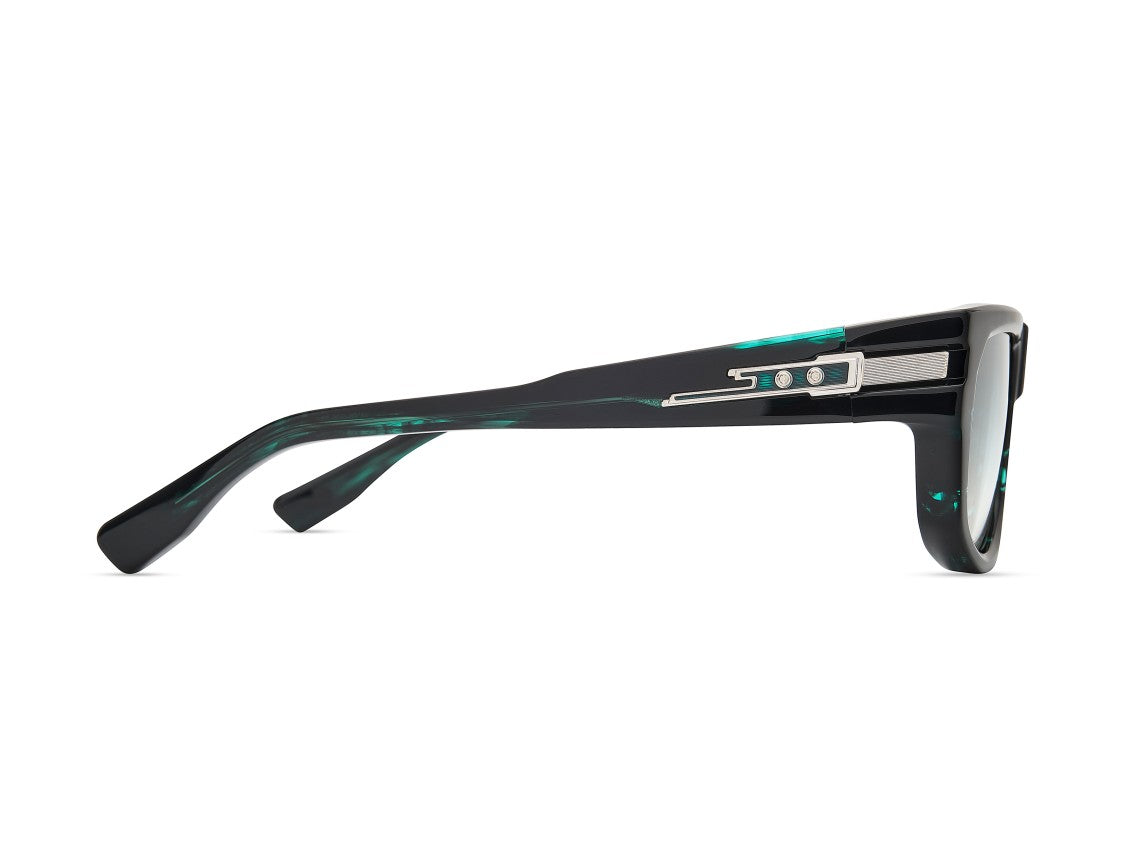 Dita Dark Green Pridm Gradient Square Acetate Sunglasses