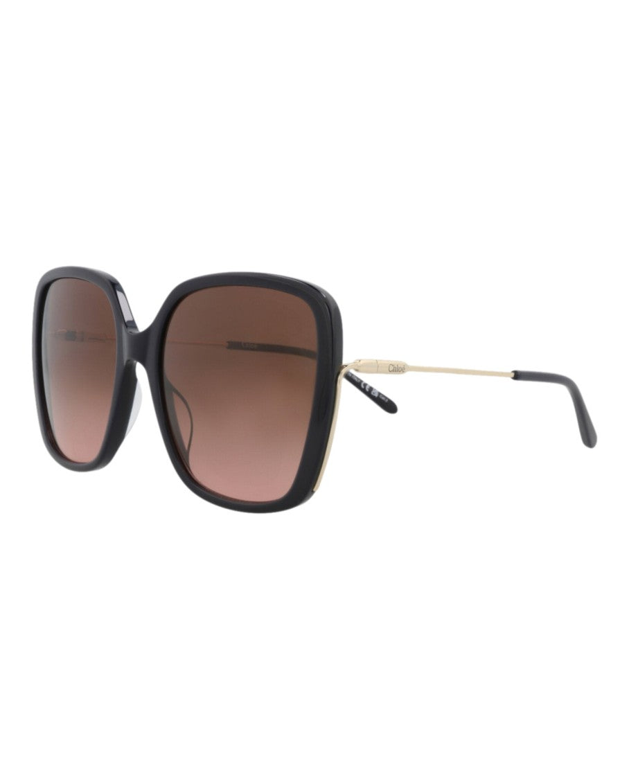 Chloé Square-Frame Recycled Acetate Sunglasses