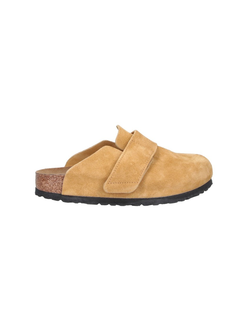 Birkenstock Beige Loma Suede Rounded Toe Mules