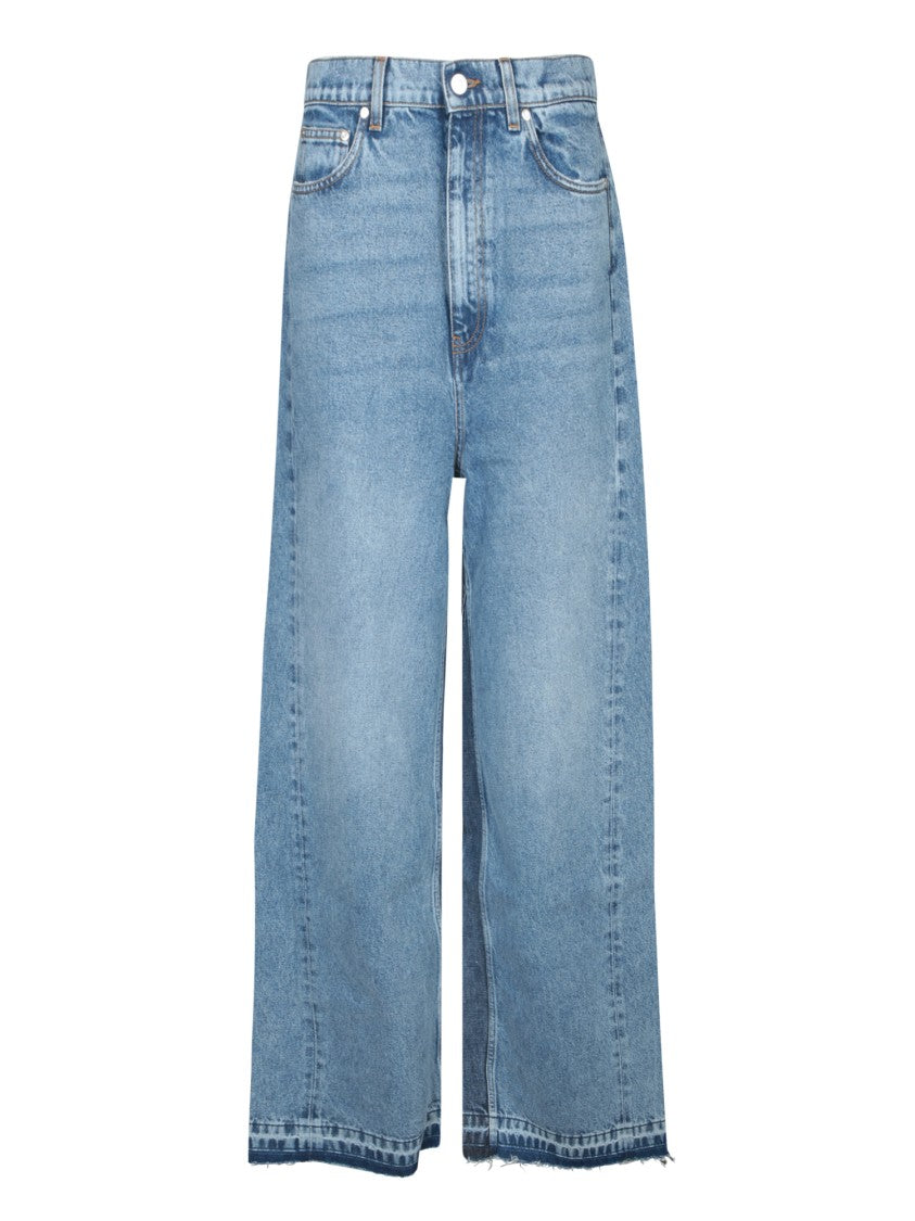 Stella Mccartney Wide-Leg High-Waist Denim Jeans