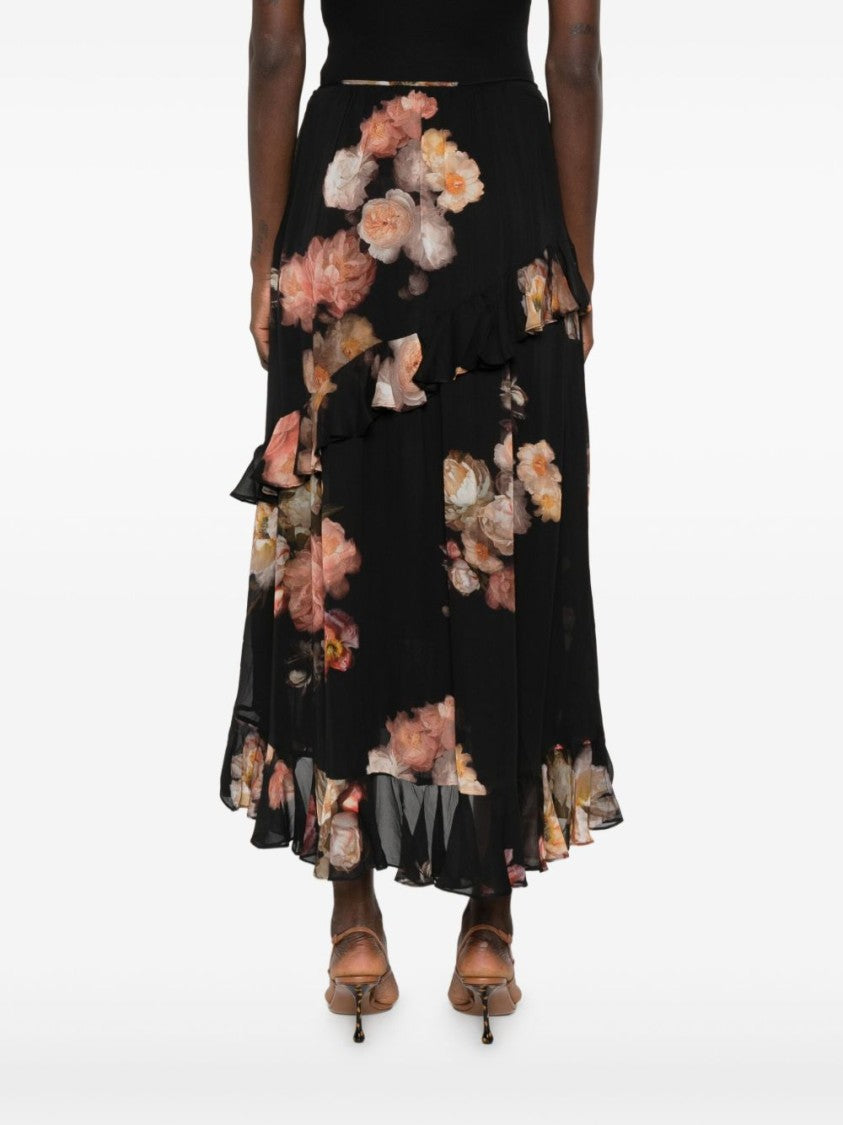 Zimmermann Hypnotic Asymetric Midi Skirt