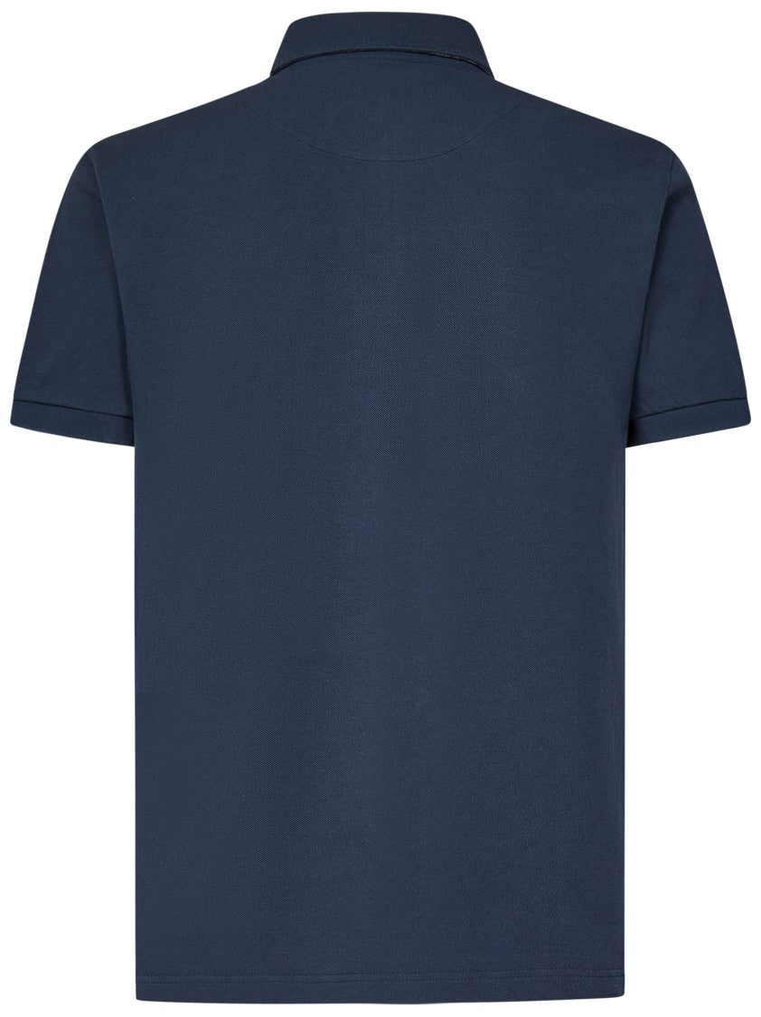 Etro Navy Blue Cotton Piqué Polo Shirt