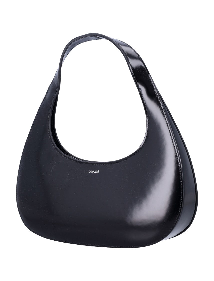 Coperni Black Leather Slim Swipe Baguette Bag