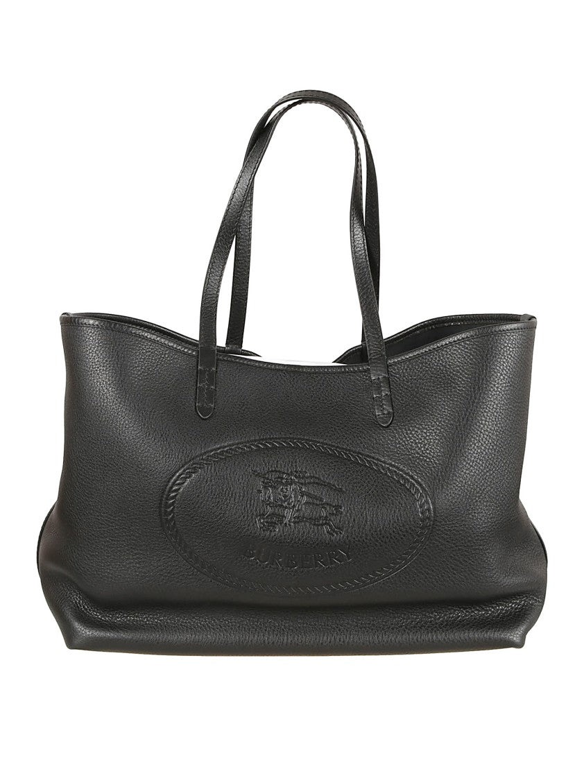 Burberry Pebble Calf Leather Shopping Bag
