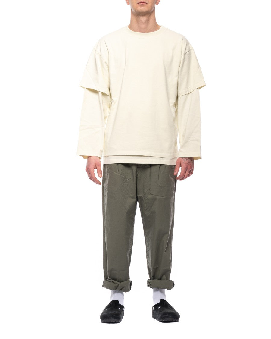 Paura Zeno Double Layer Cotton Sweatshirt