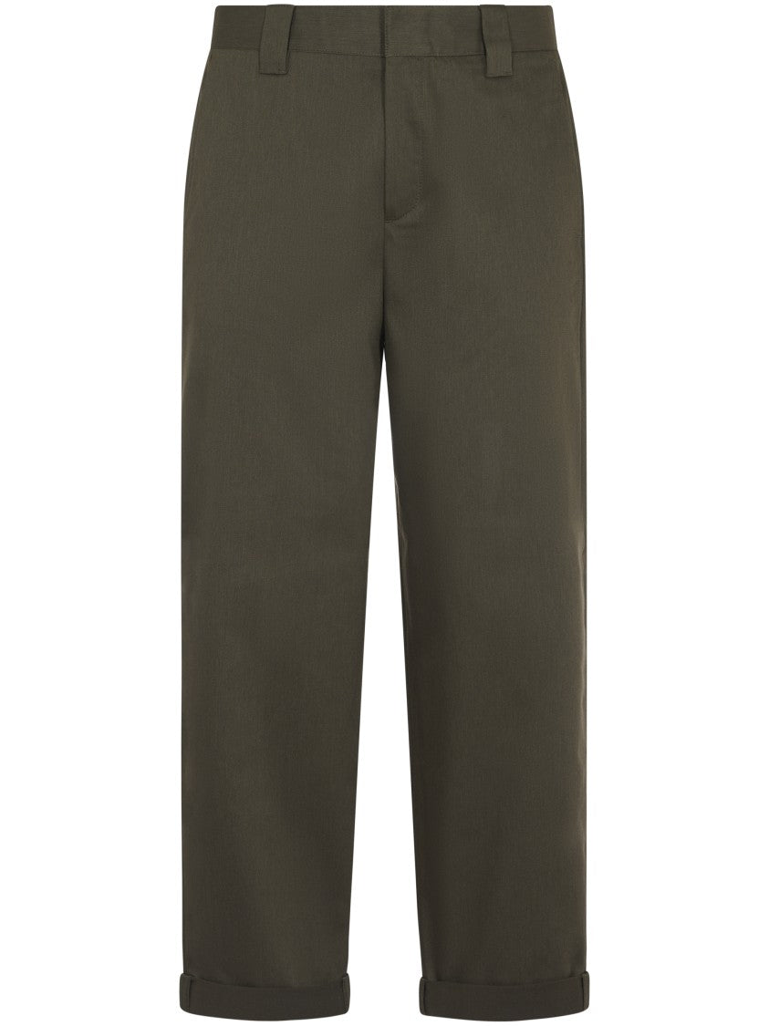 Golden Goose Relaxed Fit Chino Skate Pants With Subtle Sheen