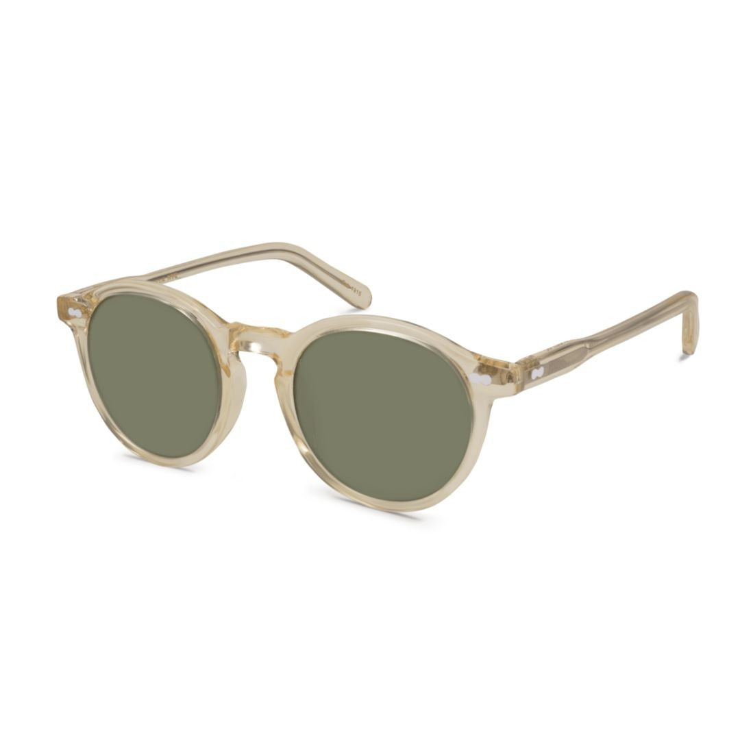 Moscot Or-Mil-S Miltzen Sun Translucent Acetate Round Frame Sunglasses