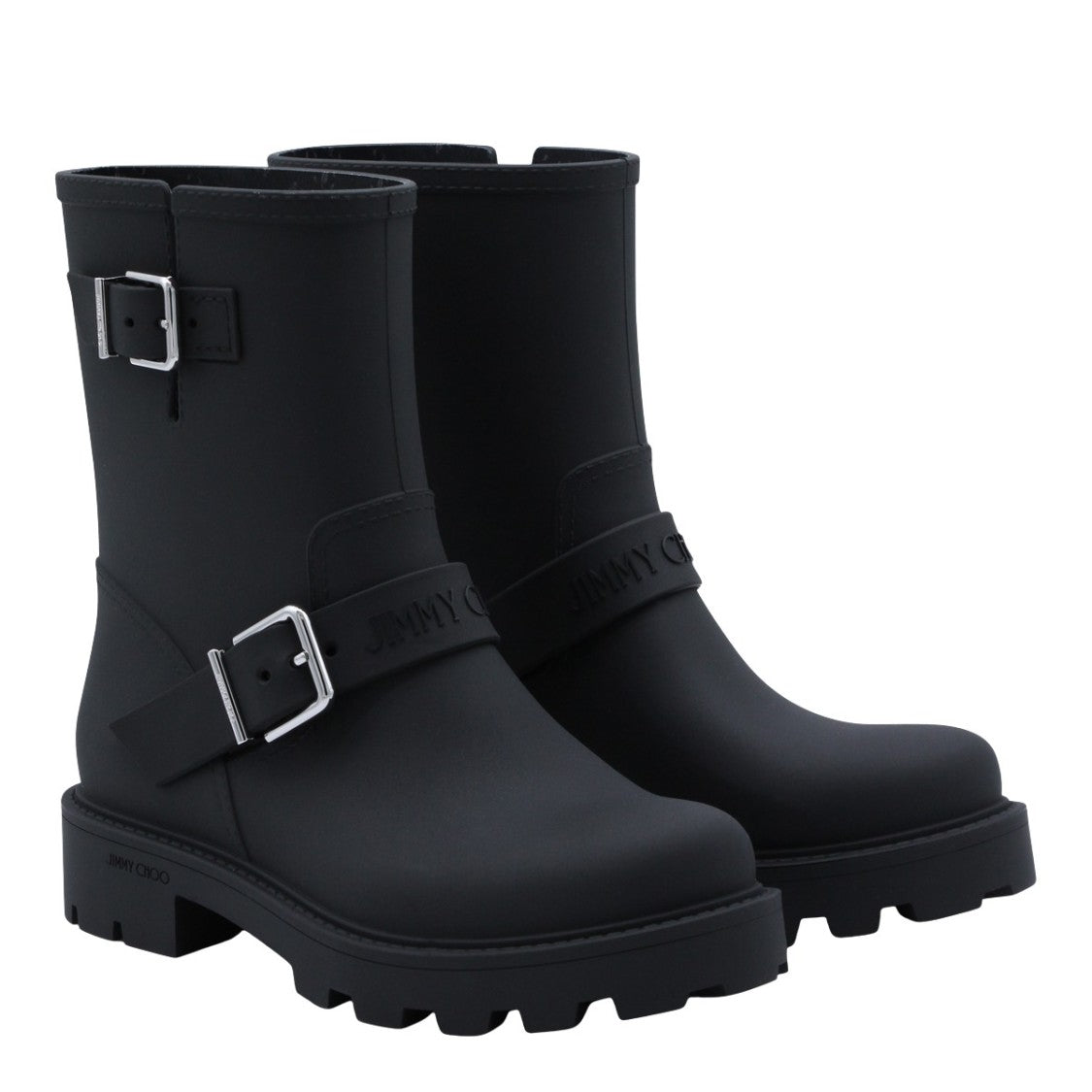 Jimmy Choo Ankle Boots With Adjustable Silver-Tone Buckles