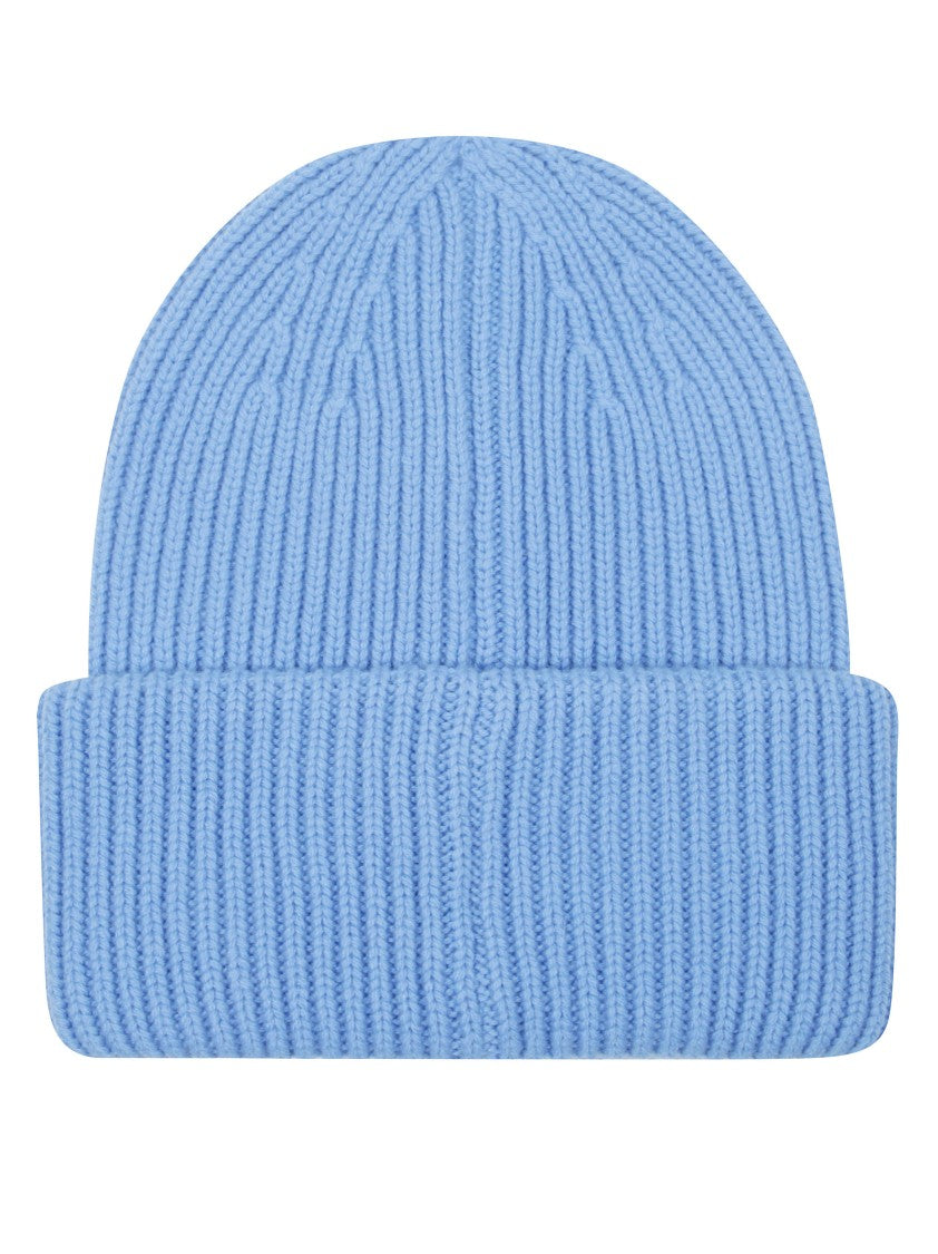 Moncler Blue Hat With Rounded Crown