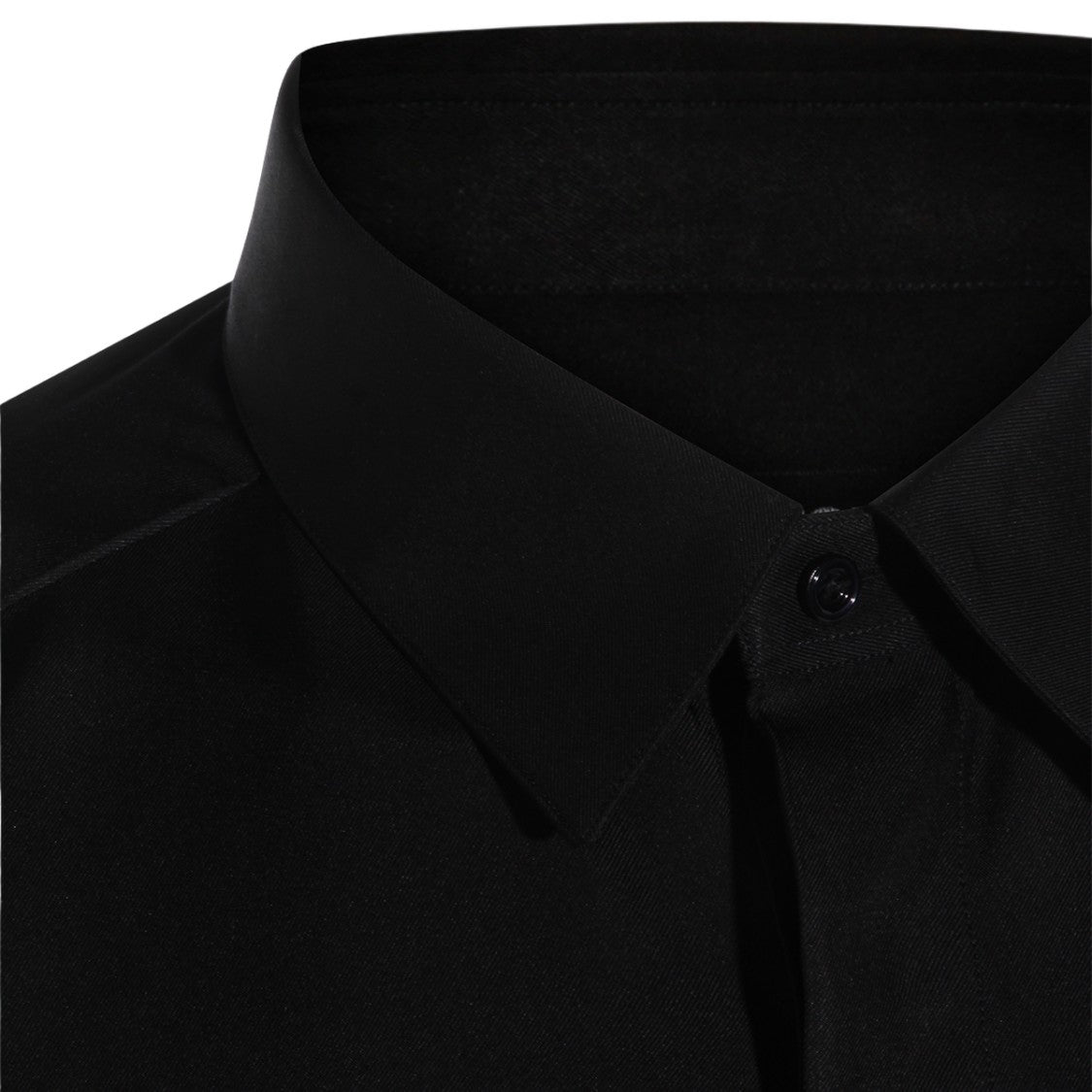 Tom Ford Long-Sleeved Black Shirt With Concealed Button Placket