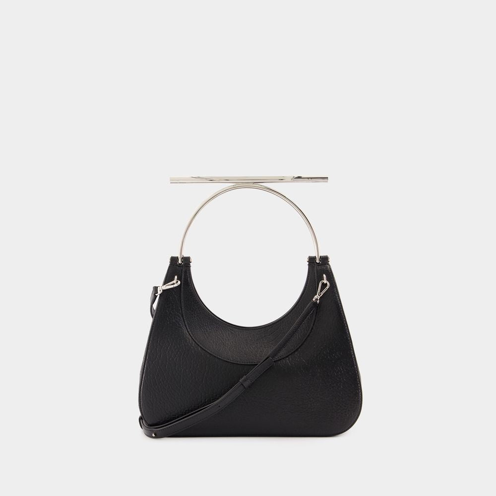 Alexander Mcqueen Cross Bar Purse - Leather - Black/Silver