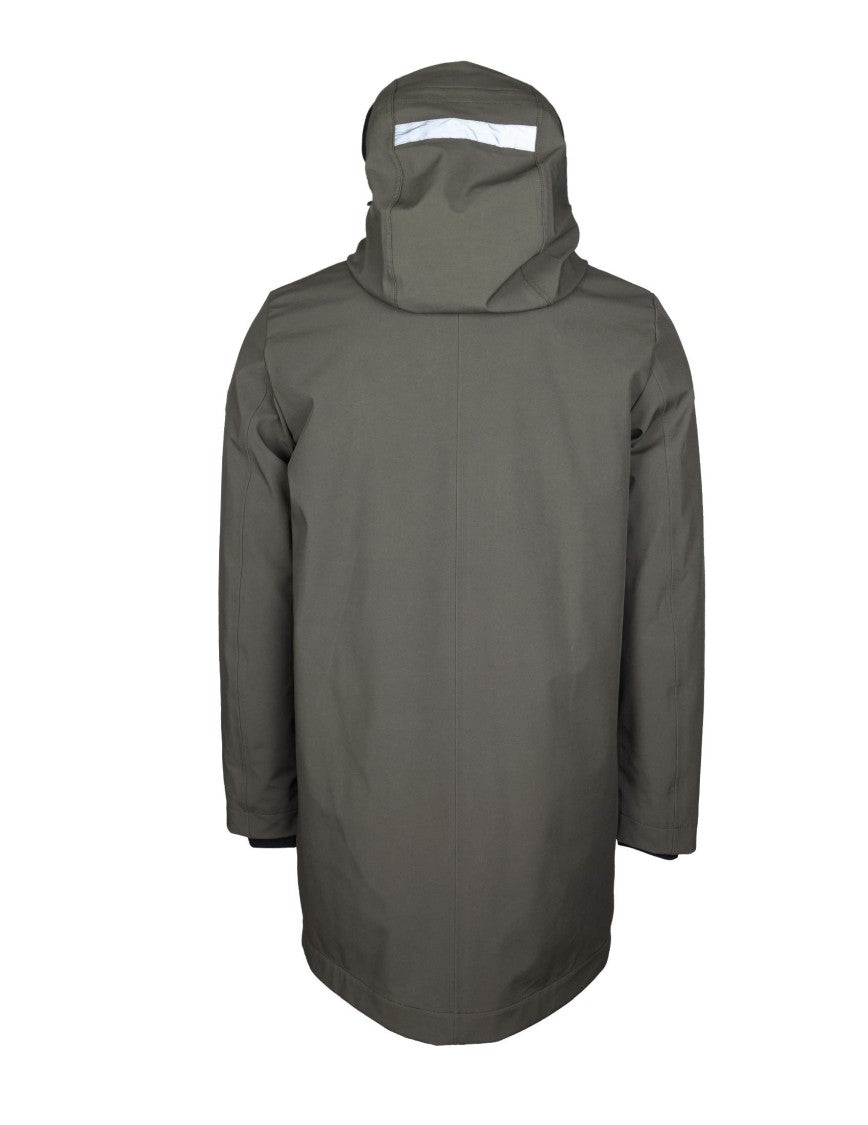 Peuterey Albali Kp Parka In Technical Fabric, Green