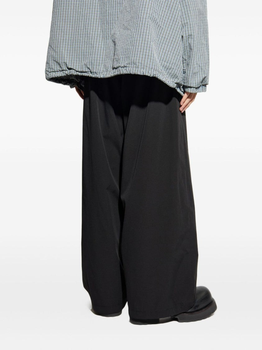 Balenciaga Relaxed Wide-Leg Tracksuit Trousers With Embroidered Patch