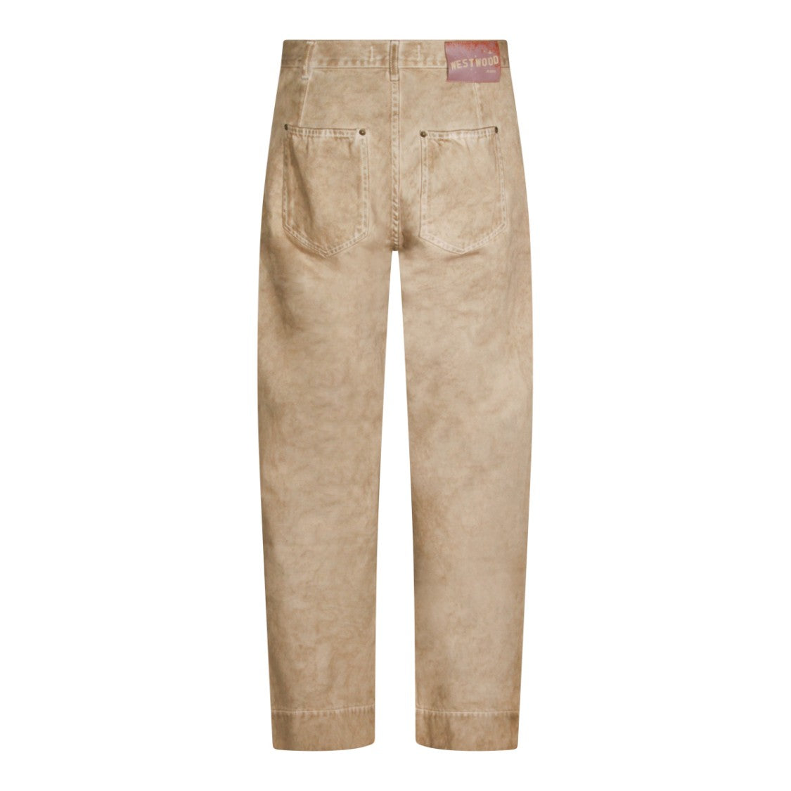 Vivienne Westwood Beige Cotton Jeans With Classic Five-Pocket Design