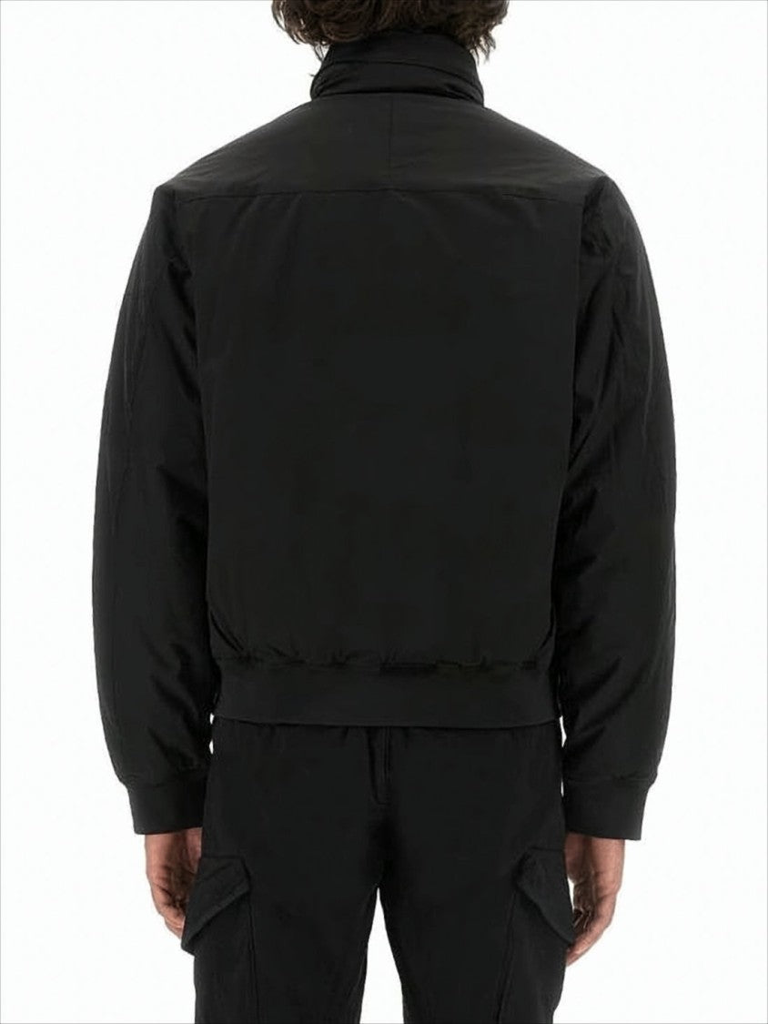 C.P. Company High Collar Padded Jacket With Distinctive Logo Detail