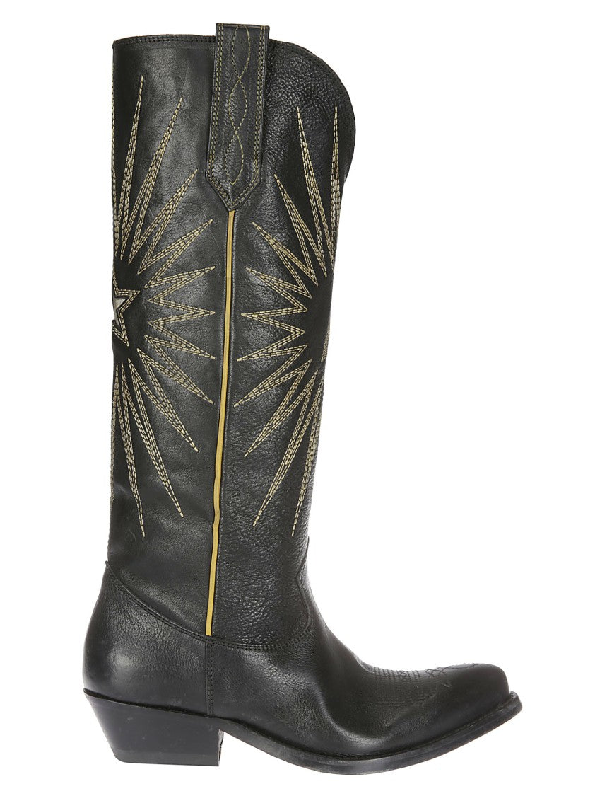 Golden Goose Wish Star Model High Leather Boot