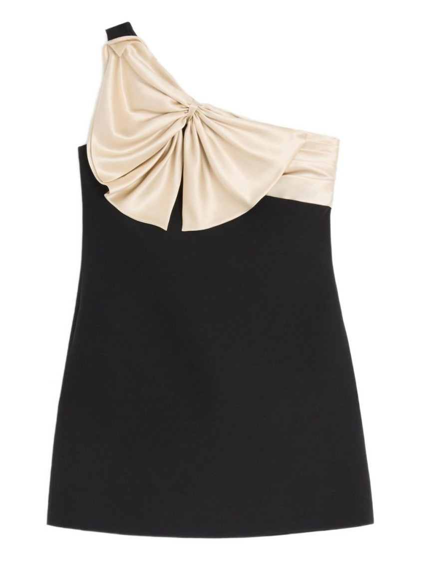 Valentino Garavani A-Line Mini Dress With Asymmetrical Neckline
