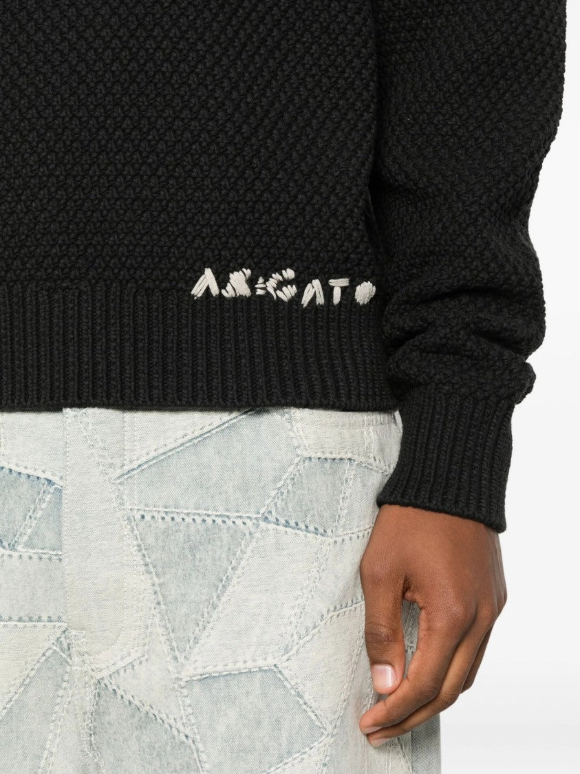 Axel Arigato Textured Knit Crew-Neck Sweater