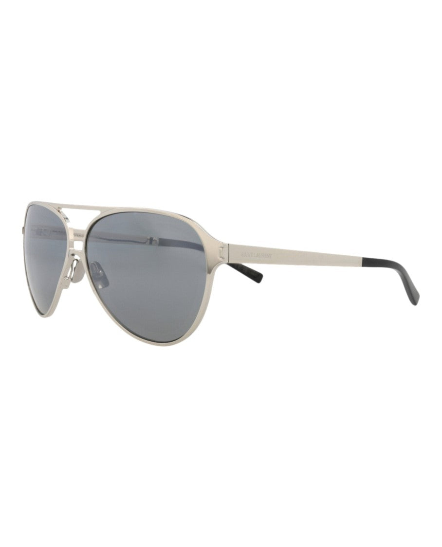 Saint Laurent Aviator-Frame Metal Sunglasses