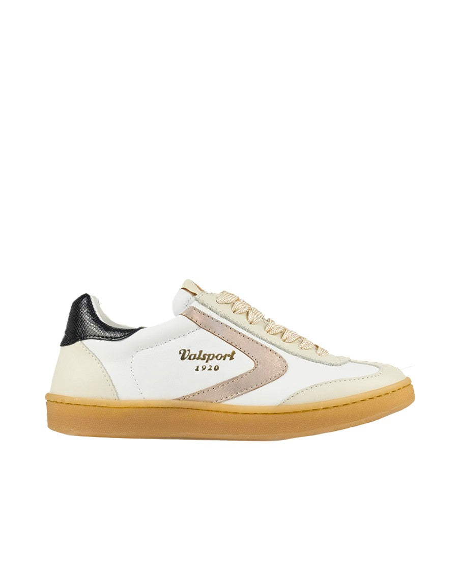Valsport Low-Top Sneakers With Laminated Detailing And Honey Rubber Sole