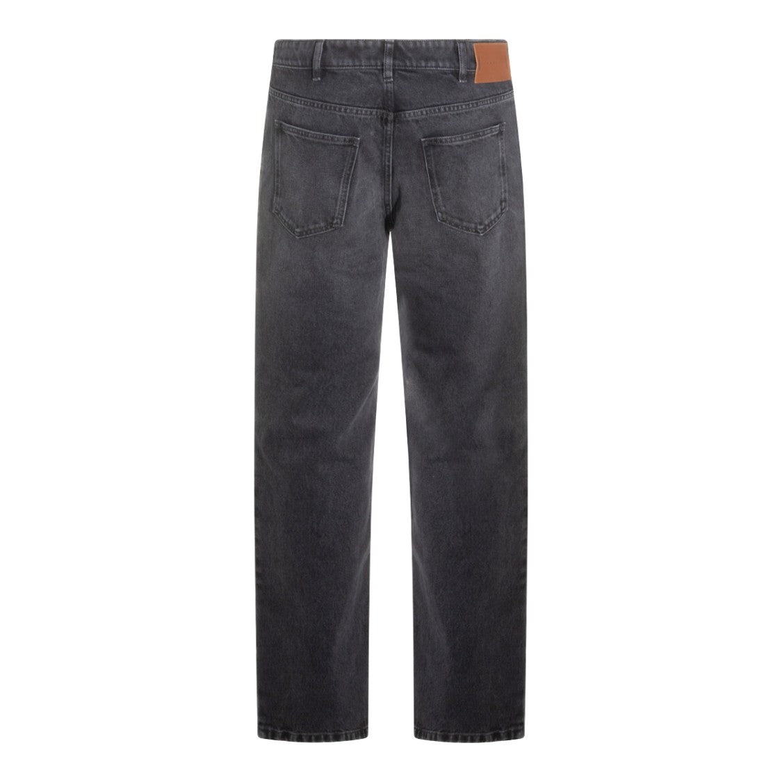 Marni Straight Leg Black Denim Jeans With Classic Five-Pocket Design