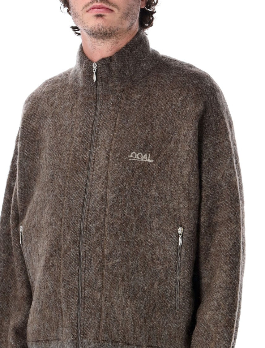 Namamica Soft Fuzzy High Collar Zip-Through Mohair Jacket