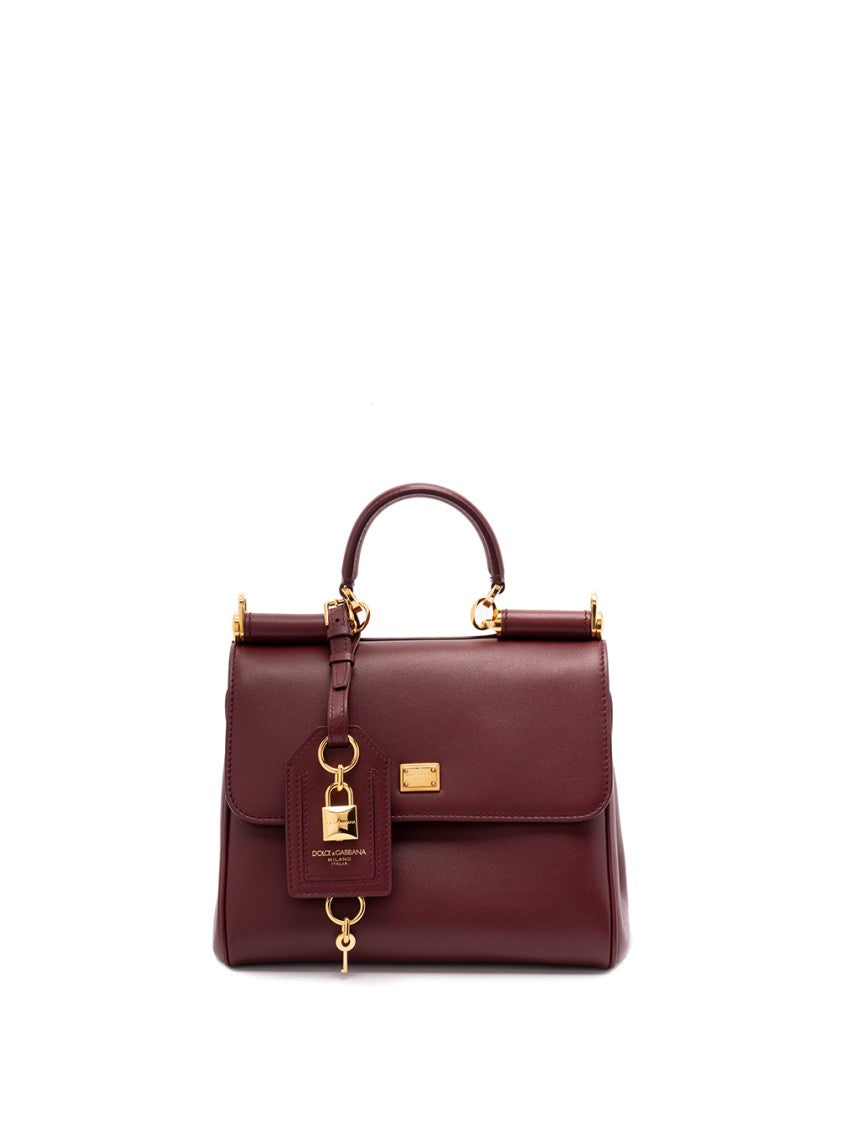 Dolce & Gabbana Structured Calf Leather Handbag