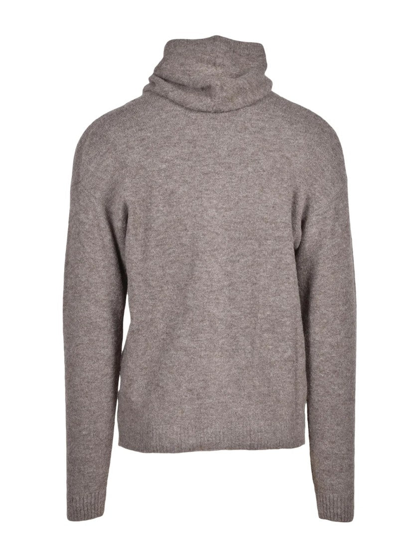 Cashmere Company P. Zip-Up Cardigan In Cashmere-Acrylic Blend With Hood