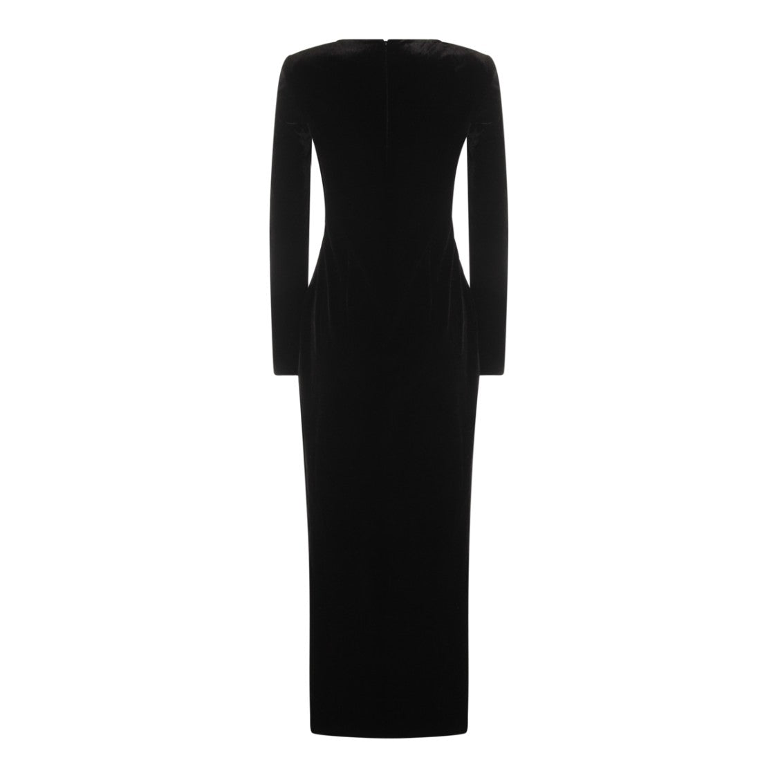 Self-Portrait Fitted Black Maxi Dress
