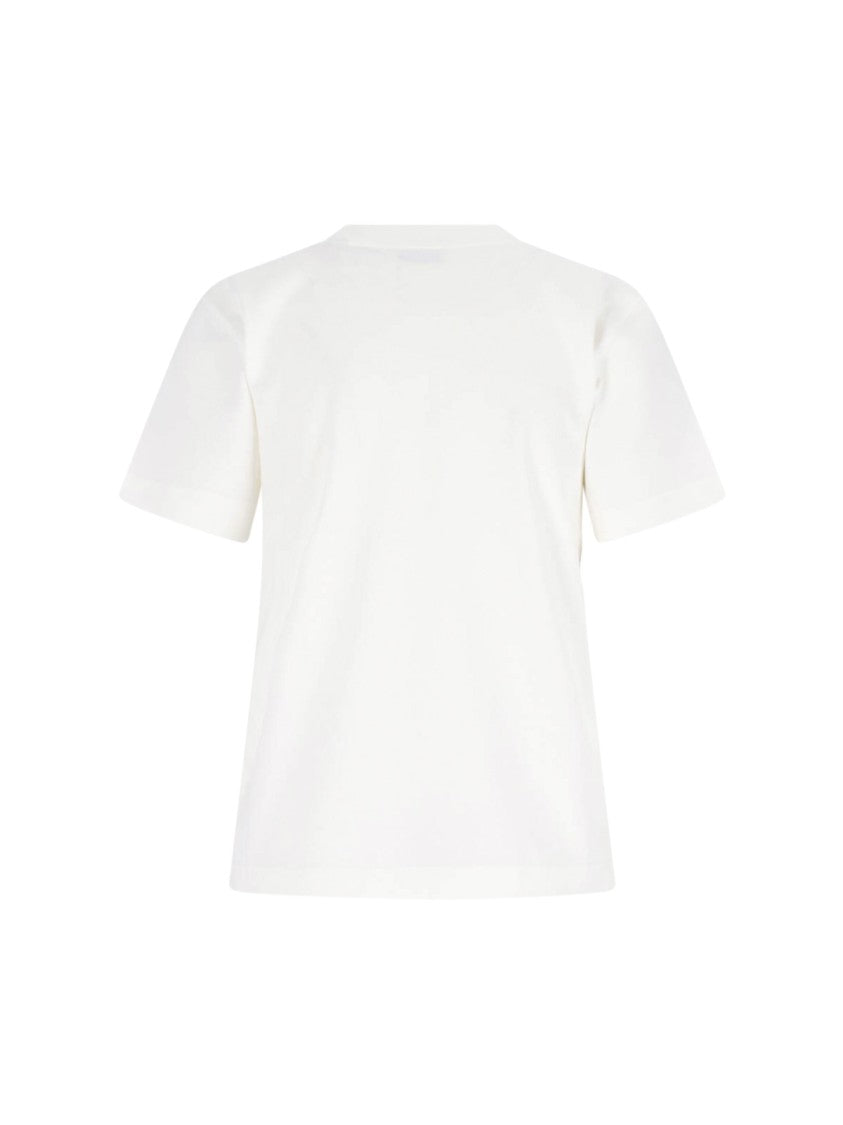 Burberry White Ekd Cotton T-Shirt