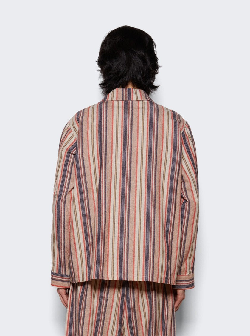 The Elder Statesman Leisure Stipe Shirt