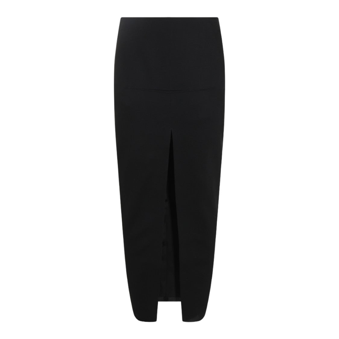 Rick Owens High-Waisted Midi Skirt With Front Center Slit