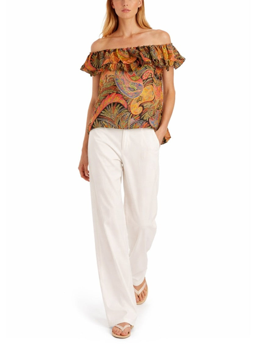 Etro Top With Print Paisley Blouse