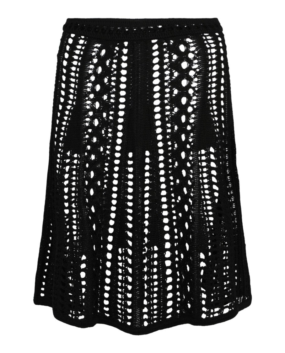 Givenchy Open-Knit Crochet Mini Skirt
