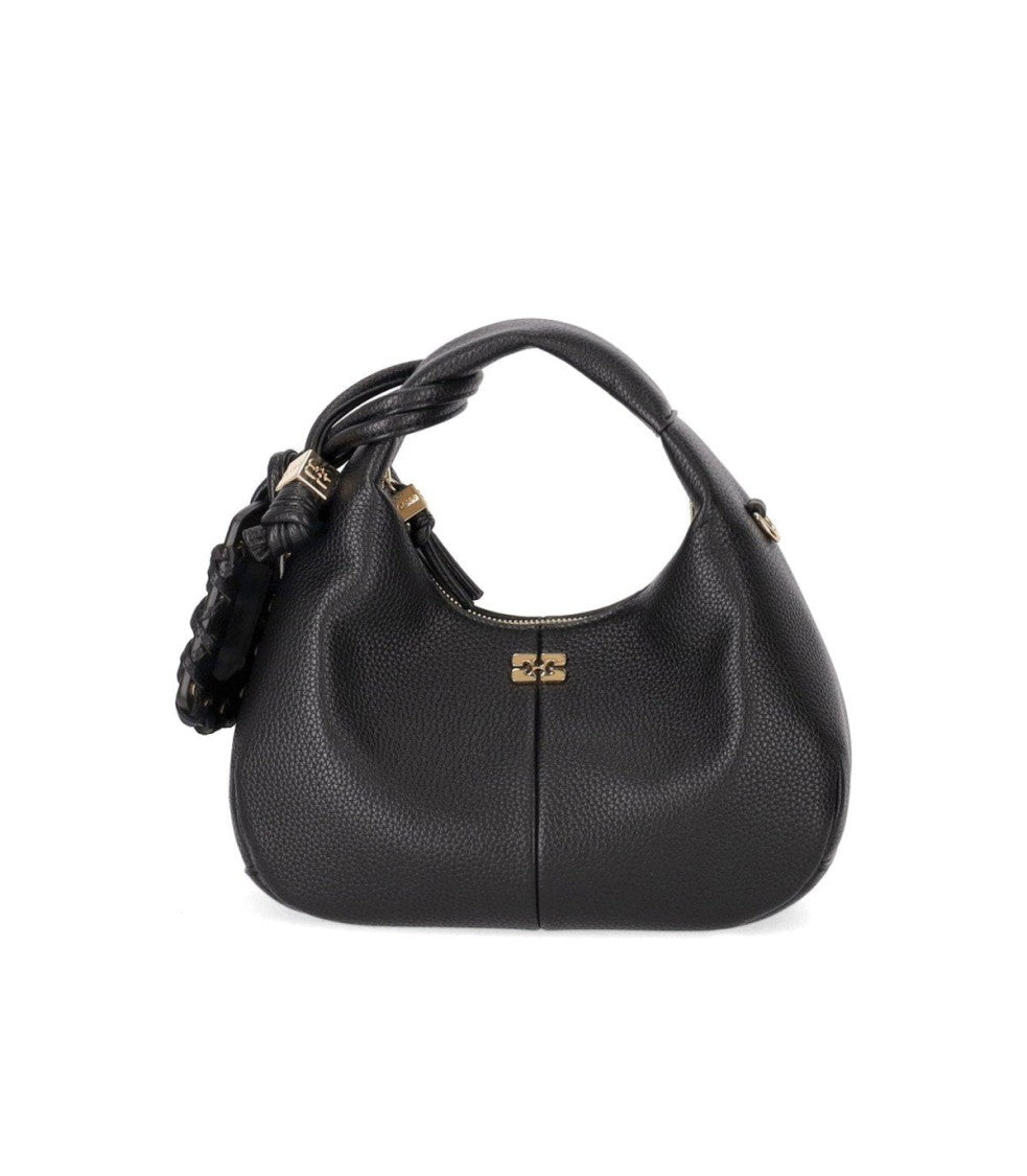 Ganni Hobo Mini Black Bag