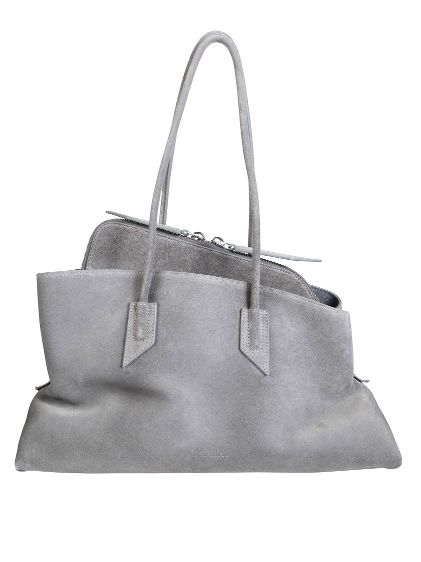 The Attico La Passeggiata Medium Suede Shoulder Bag