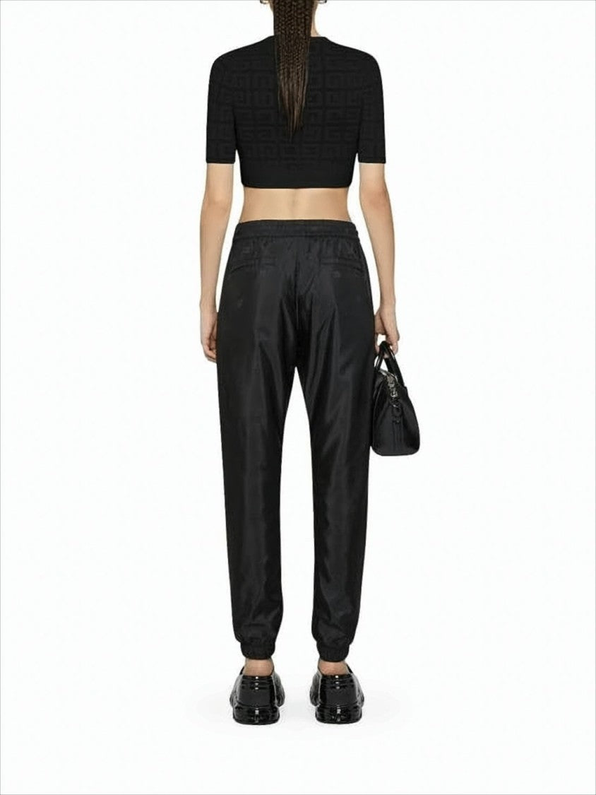 Givenchy Textured Black Cropped Sweater With Fitted Silhouette