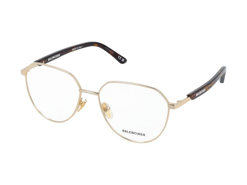 Balenciaga Eyeglasses Bb0249o 002 Gold Havana Transparent 55/16/145
