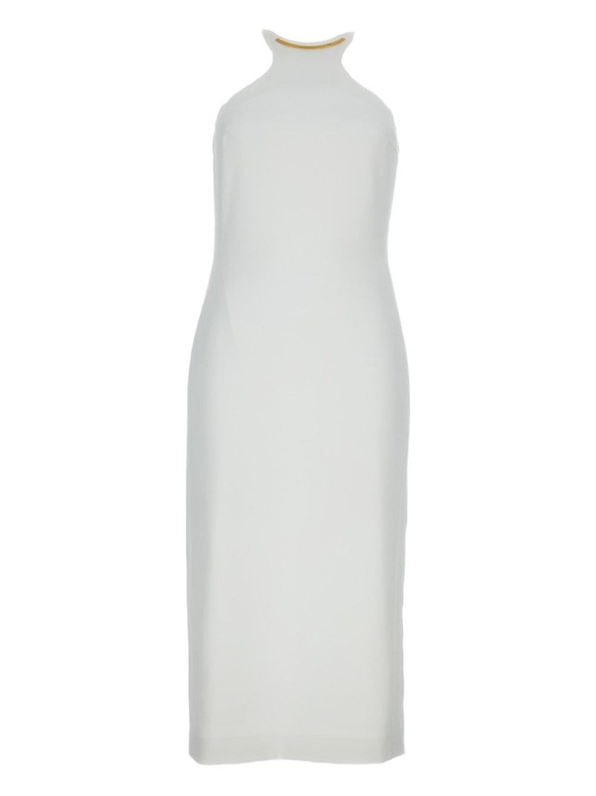 Elisabetta Franchi Form-Fitting Dress With High Neckline